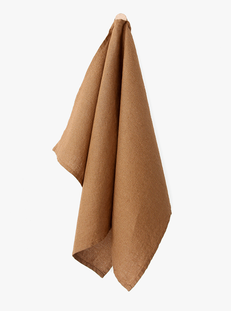 Linen Tea Towel / Caramel