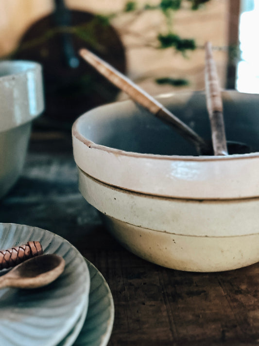 Vintage Stoneware Mixing Bowls