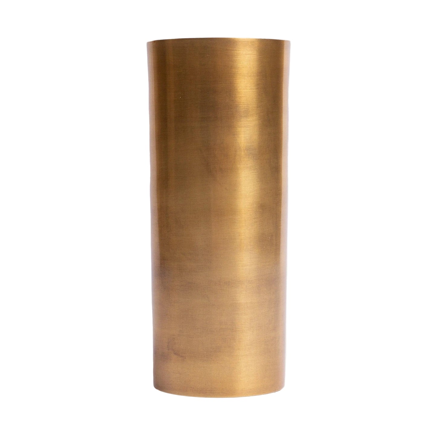 Brass Vase, Cylinder Tall