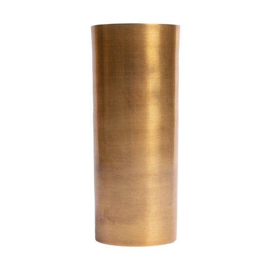 Brass Vase, Cylinder Tall