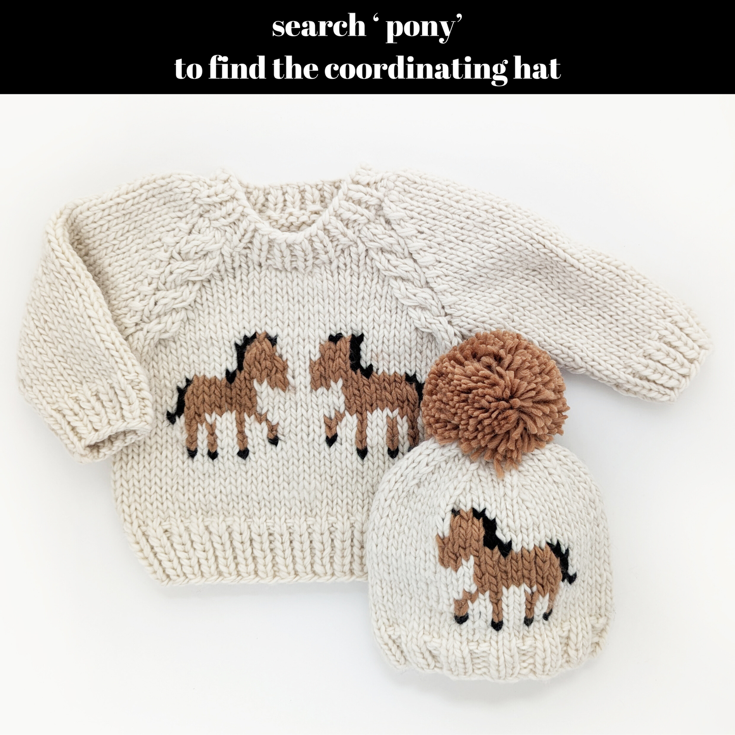 Pony Sweater 0-6 months