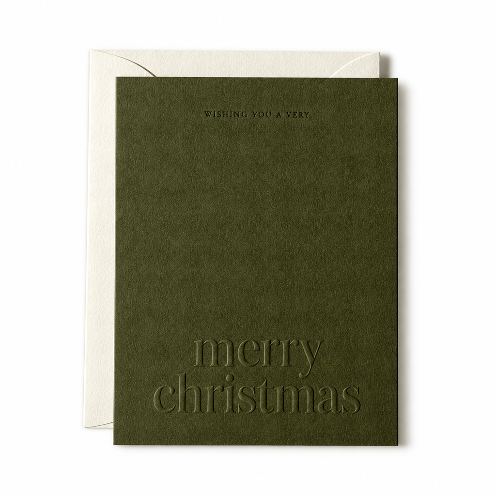 Merry Christmas Card Moss