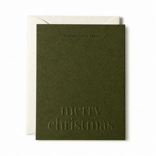 Merry Christmas Card Moss