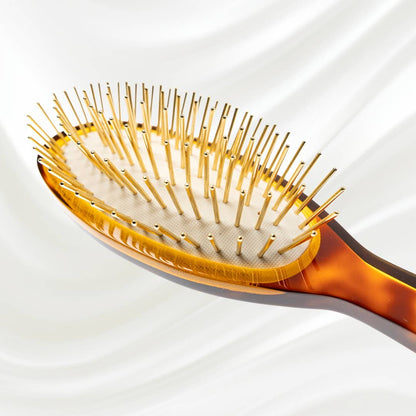 Gold Pin Oval Brush