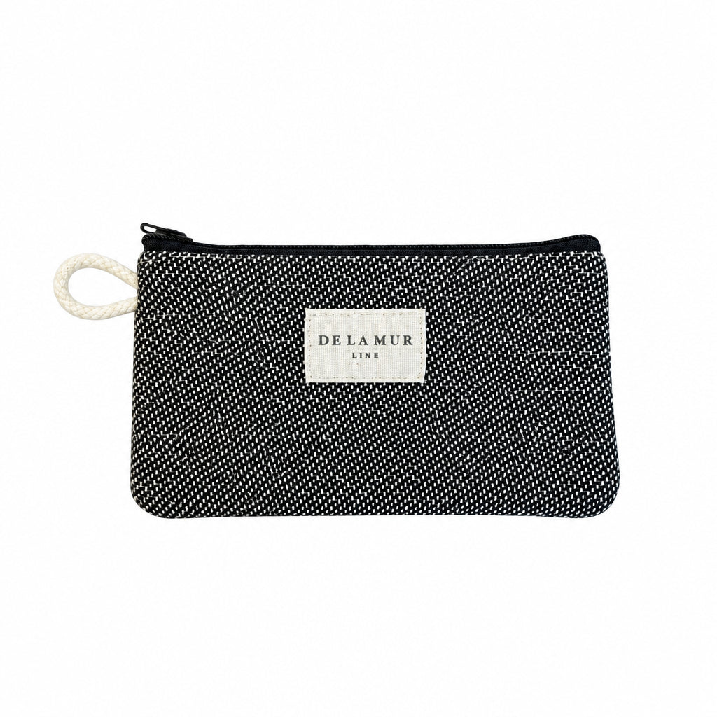 Navy Geometric Jacquard Eyewear Case