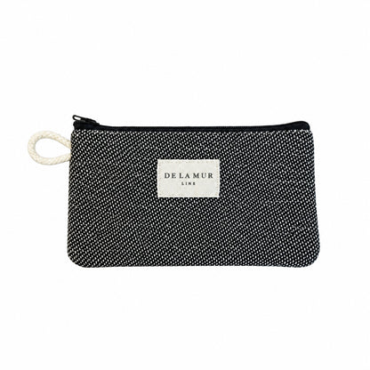 Navy Geometric Jacquard Eyewear Case
