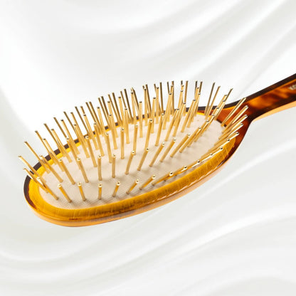 Gold Pin Oval Brush