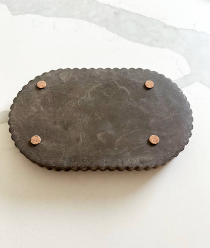 Fluted Oval Tray