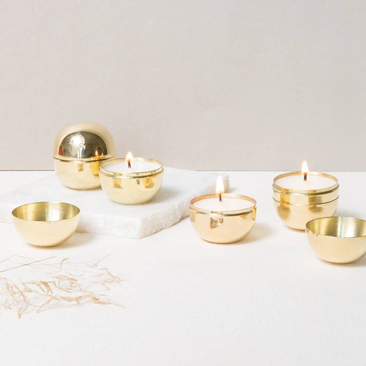 Brass Travel Candle