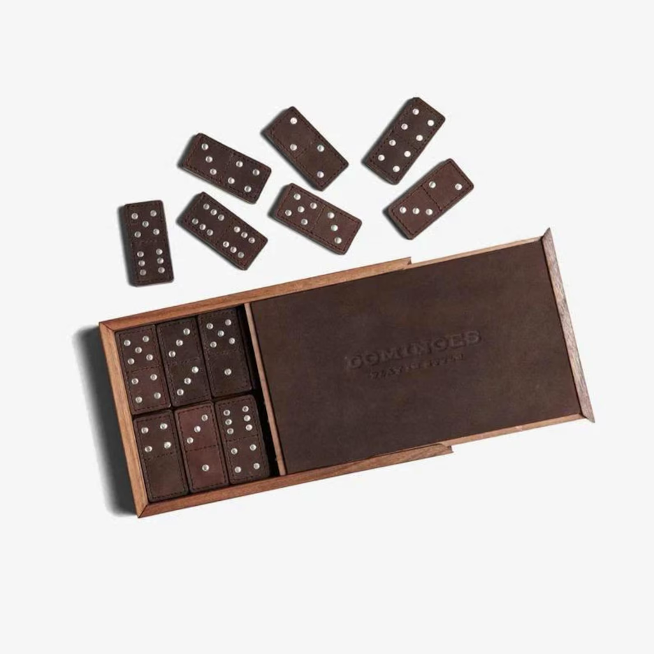 Leather Domino Set