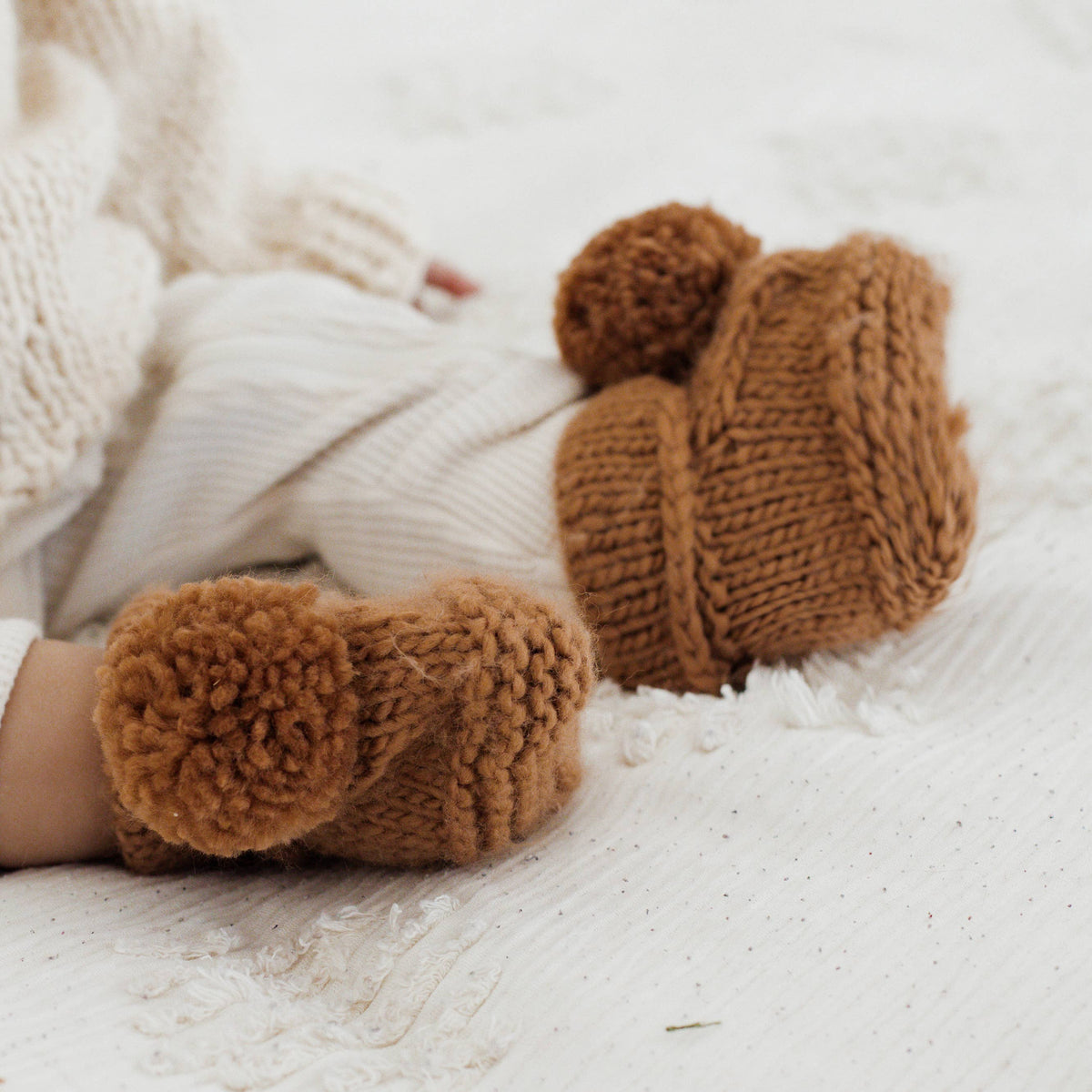 Booties Pecan XS (newborn - 3m)