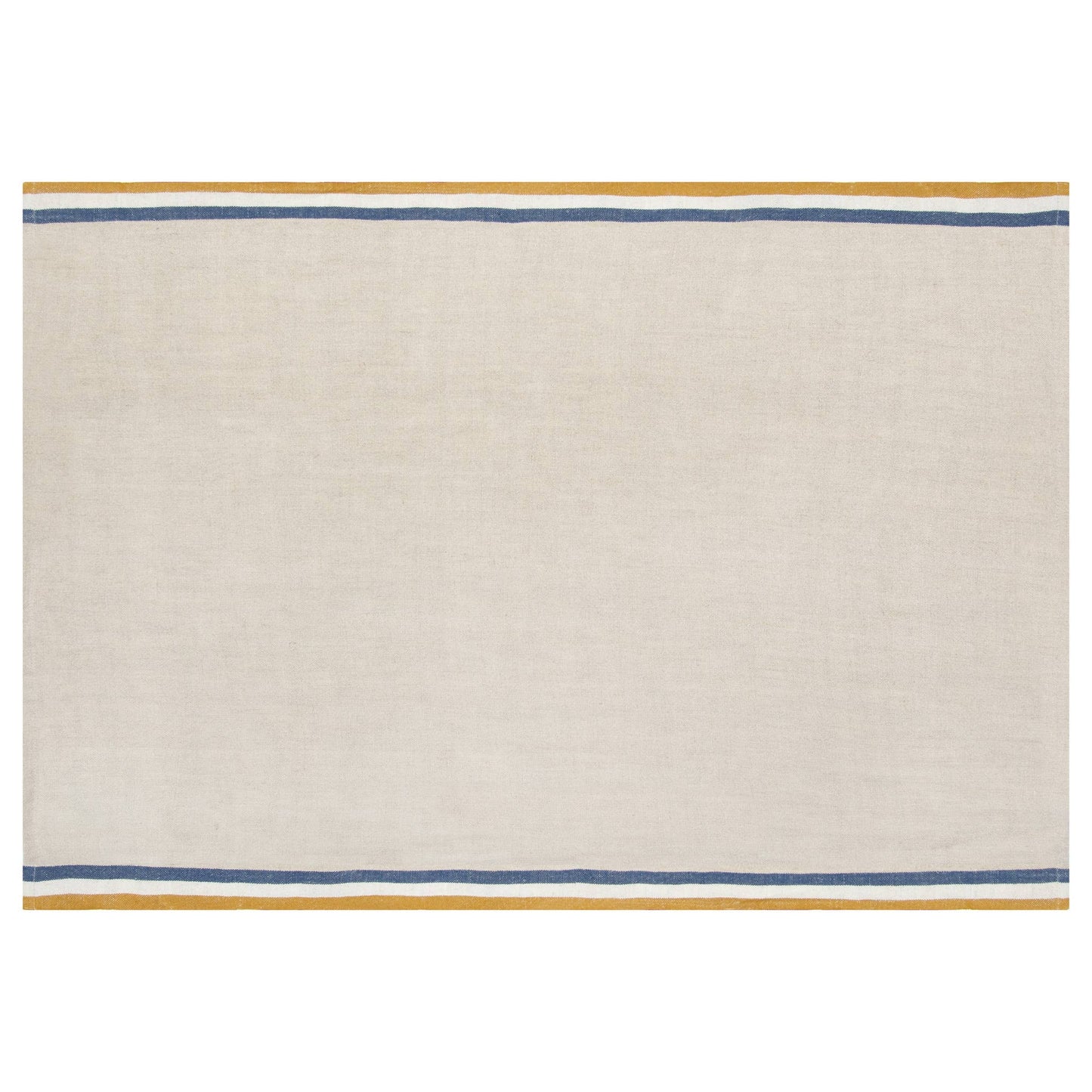 Mustard/Natural/Blue Tea Towel
