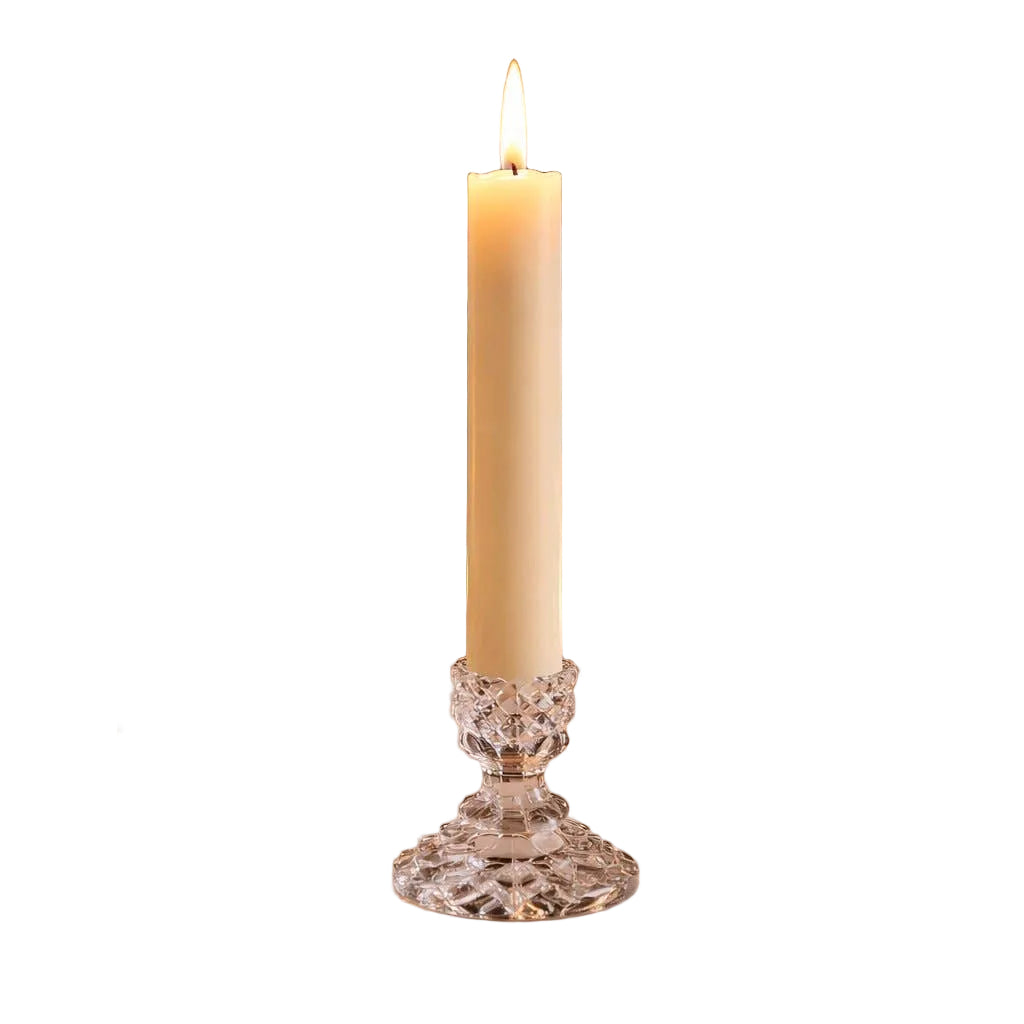 Cream Moving Flame Candle 6.5"
