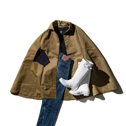 Vintage Ruberized Poncho