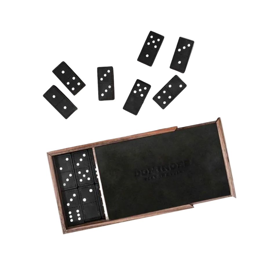 Leather Domino Set
