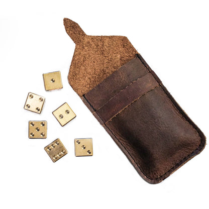 Brass Dice - set of 6
