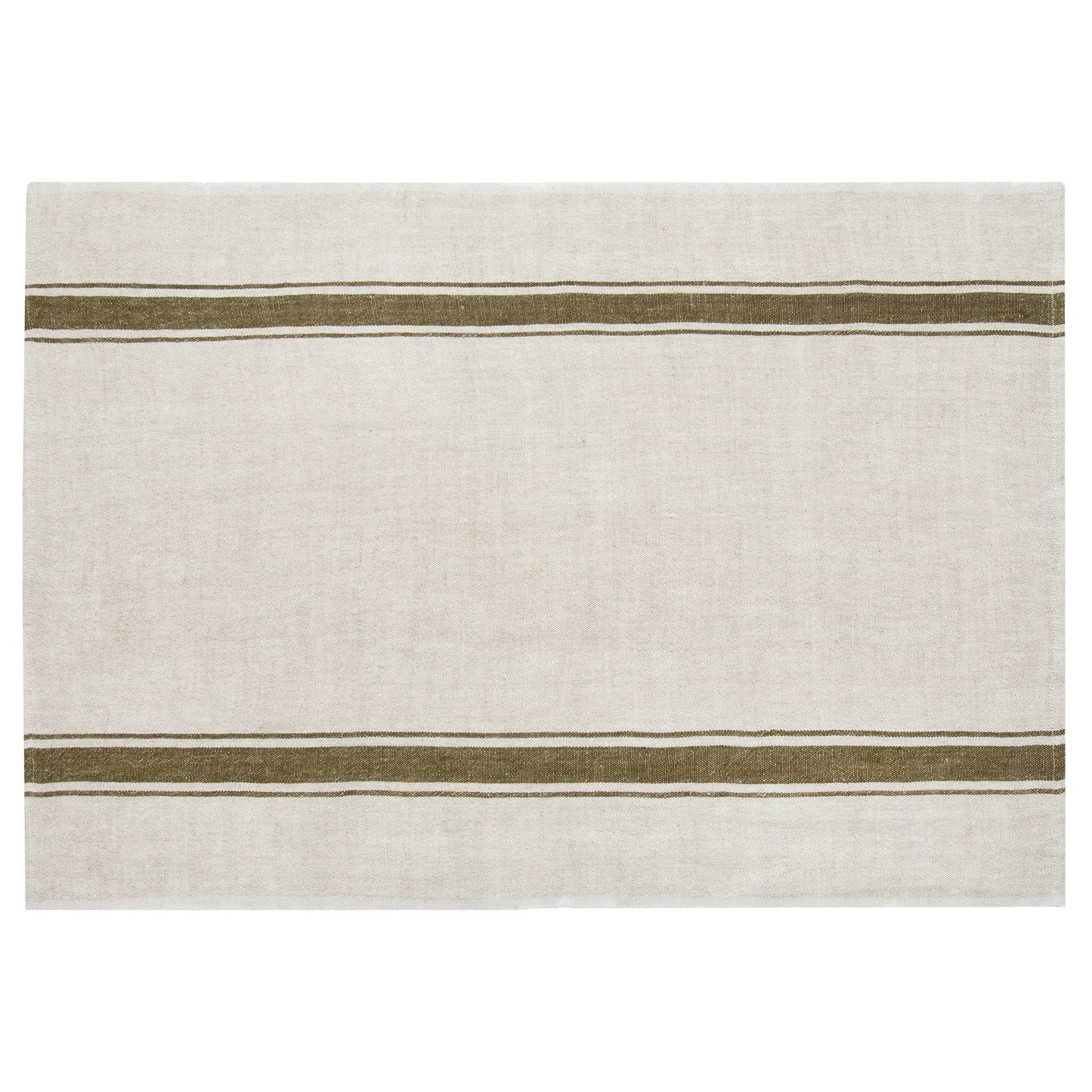 Olive Green/Natural Tea Towels