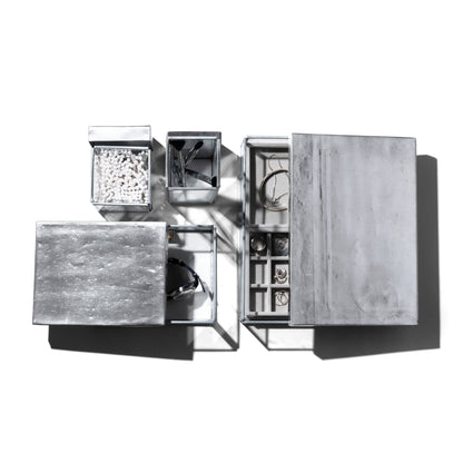 Glass Box w/Steel Lid